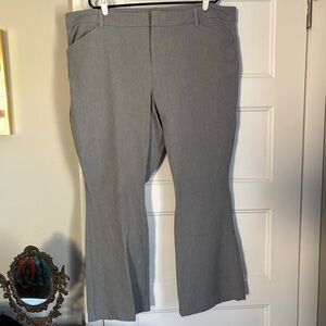 Old Navy Gray High Rise Pixie Flare Pants
